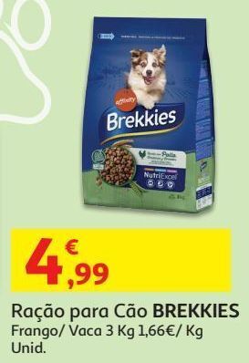 Auchan Ração cão brekkies promoção