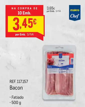 Makro Bacon Fatiado 500g promoção