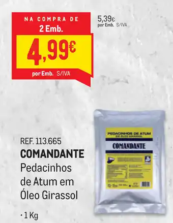 Makro Comandante Pedacinhos de Atum em Óleo Girassol 1kg promoção