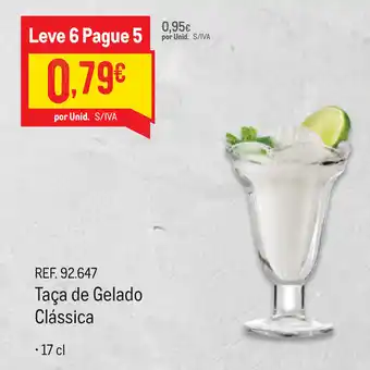 Makro Taça de Gelado Clássica 17cl promoção