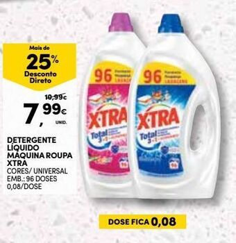 Detergente líquido x-tra
