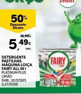 Continente Bom dia Detergente lavalouça fairy promoção