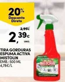 Continente Bom dia Desengordurante mistolin promoção