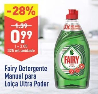 ALDI Detergente lavalouça fairy promoção