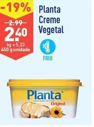 ALDI Margarina vegetal planta promoção
