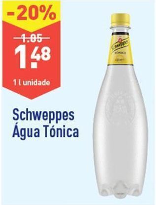 ALDI Água tônica schweppes promoção