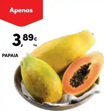 Continente Papaia promoção