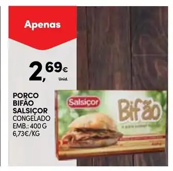Continente Porco Bifao Salsiçor Congelado 400g promoção