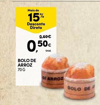 Continente Bolo de Arroz 70g promoção