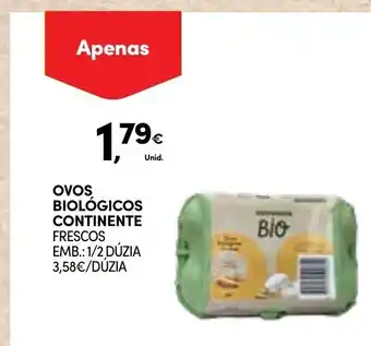 Continente Ovos Biologicos Continente Frescos promoção