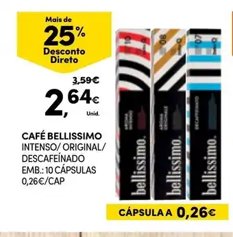 Continente Cafe Bellissimo Intenso / Original / Descafeinado promoção