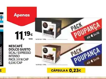 Continente Nescafe Dolce Gusto Sical / Expresso Intenso promoção