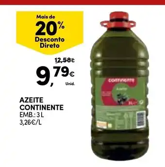 Continente Azeite Continente 3L promoção