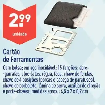 ALDI Cartão de ferramentas promoção