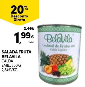 Continente Salada Fruta Belavila 850g promoção