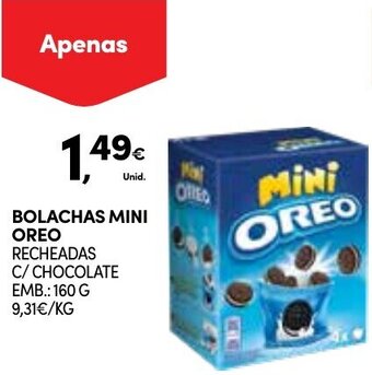 Continente Bolachas Mini Oreo 160g promoção