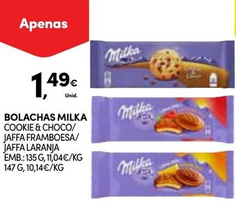 Continente Bolachas Milka 135g promoção