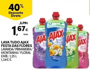 Continente Lava Tudo Festa das Flores 1,25L promoção