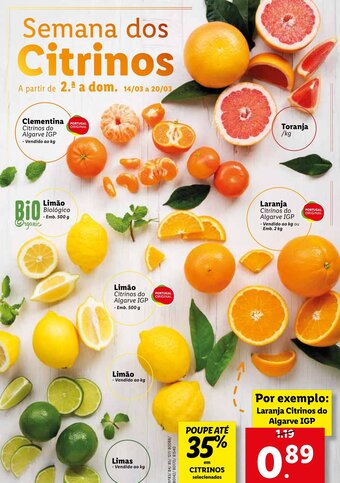 Laranja Citrinos do Algarve IGP