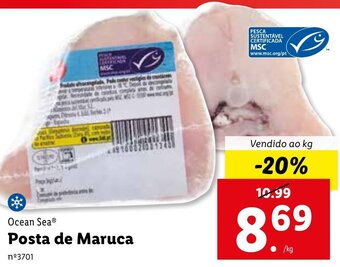 Lidl Ocean Sea Posta de Maruca promoção