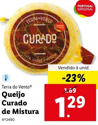 Lidl Terra do Vento Queijo Curado de Mistura promoção