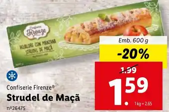Lidl Confiserie Firenze Strudel de Maçã 600g promoção