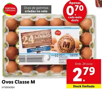 Lidl Ovos Classe M 24 Ovos promoção