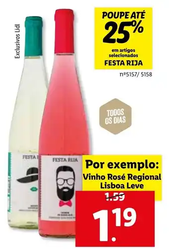 Festa Rija Vinho Rosé Regional Lisboa Leve