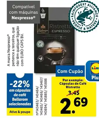 Lidl Active & Poupe Cápsulas de Café Ristretto promoção