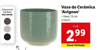 Vaso de Cerãmica Avignon13cm