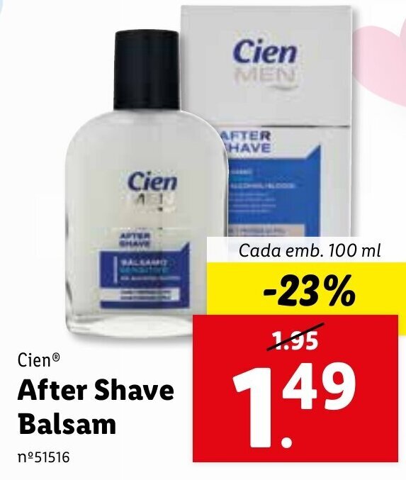 Promoção Cien After Shave Balsam 100ml em Lidl