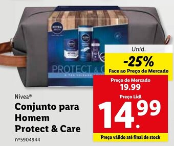 Lidl Nivea Conjunto para Homem Protect & Care promoção