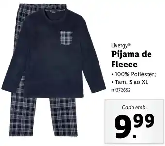 Lidl Livergy Pijama de Fleece S ao XL promoção