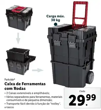 Parkside Caixa de Ferramentas com Rodas