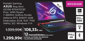 El Corte Inglés Notebook asus promoção