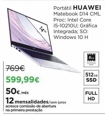 El Corte Inglés Notebook huawei promoção