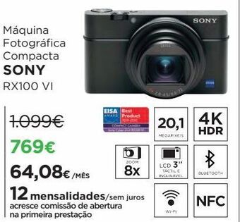 El Corte Inglés Câmera fotográfica sony promoção
