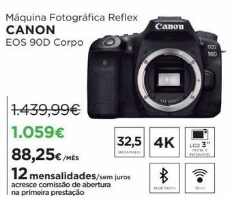El Corte Inglés Câmera reflex canon promoção