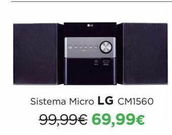 El Corte Inglés Coluna bluetooth lg promoção