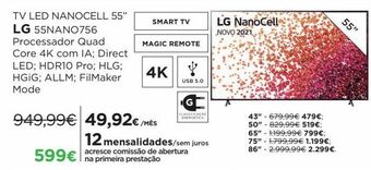 El Corte Inglés Tv 55'' led lg promoção