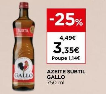 El Corte Inglés Azeite gallo promoção