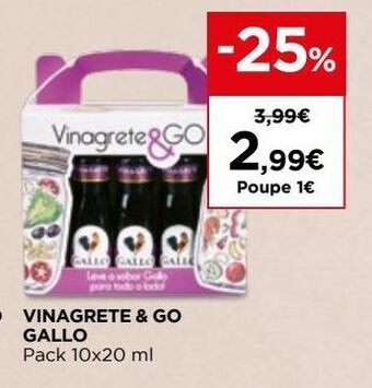 El Corte Inglés Vinagre gallo promoção