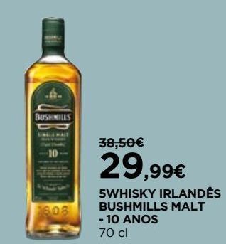 El Corte Inglés Uísque bushmills promoção