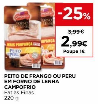 El Corte Inglés Peito de peru campofrio promoção