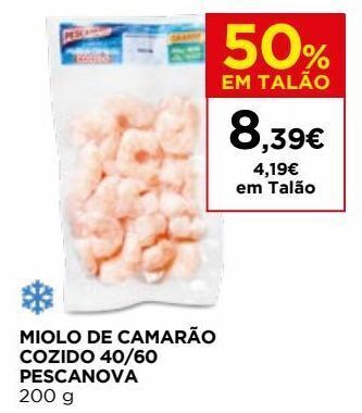 El Corte Inglés Camarão cozido pescanova promoção