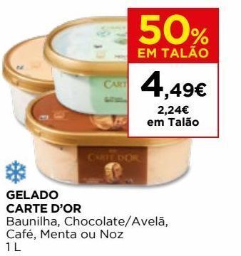 El Corte Inglés Gelados carte d'or promoção