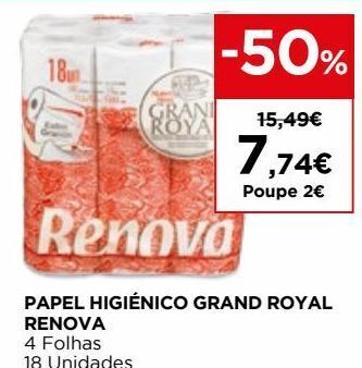 El Corte Inglés Papel higiênico renova promoção