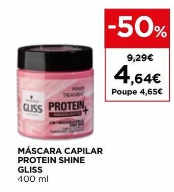 El Corte Inglés Hidratante cabelo gliss promoção