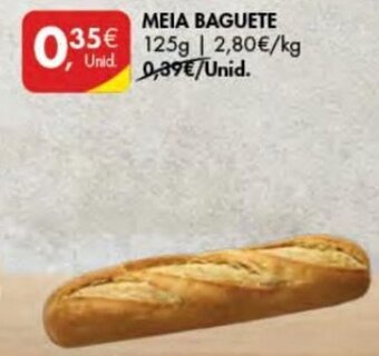 Pingo Doce Meia Baguete 125g promoção
