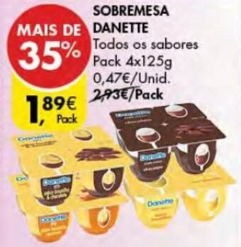 Pingo Doce Sobremesa Danette 4 x 125g promoção